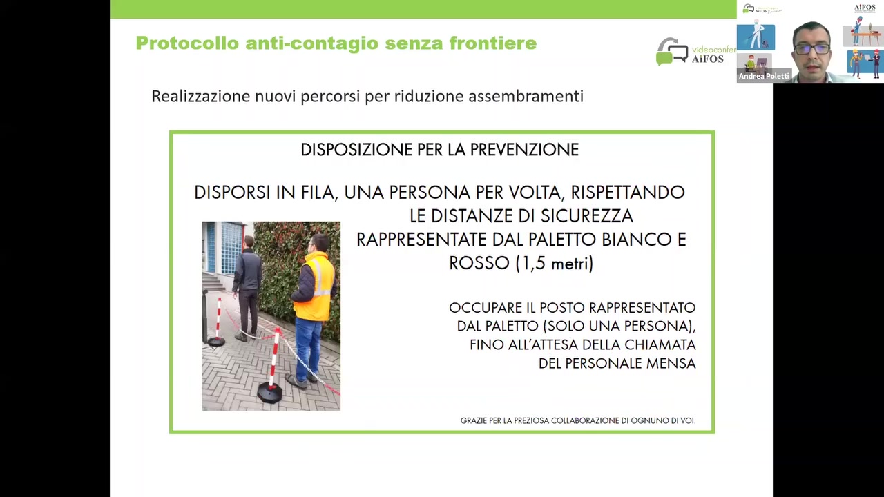 Realizzazione nuovi percorsi per riduzione assembramenti

DISPOSIZIONE PER LA PREVENZIONE

DISPORSI |N FILA, UNA PERSONA PER VOLTA, RISPETTANDO
LE DISTANZE DI SICUREZZA
RAPPRESENTATE DAL PALETTO BIANCO E
ROSSO (L5 metri)

OCCUPARE IL POSTO RAPPRESENTATO
DAL PALETTO (SOLO UNA PERSONA),
FINO ALL'A'lTESA DELLA CHIAMATA
DEL PERSONALE MENSA

 

GRAZIE PER LA PREZIOSA COLLAEORAZIONE DI OGNUNO DI VOI